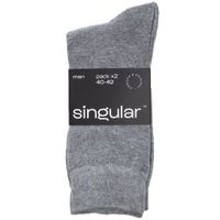 Medias Gris Algodón Pack 2un SINGULAR Hombre