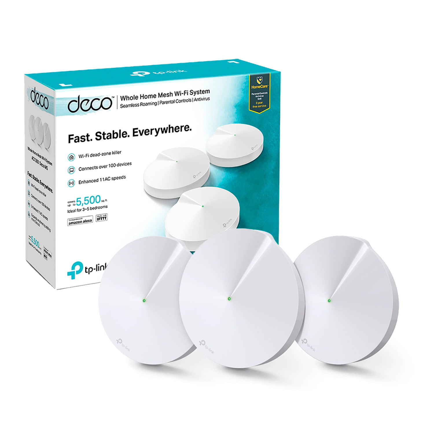 Mesh Deco M5 3 Pack TP-Link Wifi 5 GHz 2.4 GHz Dual Band Ac1300