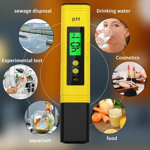 Medidor De Ph Digital Agua Tester Peachimetro Liquidos 14 Ph