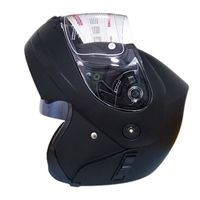 Casco de Moto Articulado Modular Doble Visor en Negro Mate Talla L