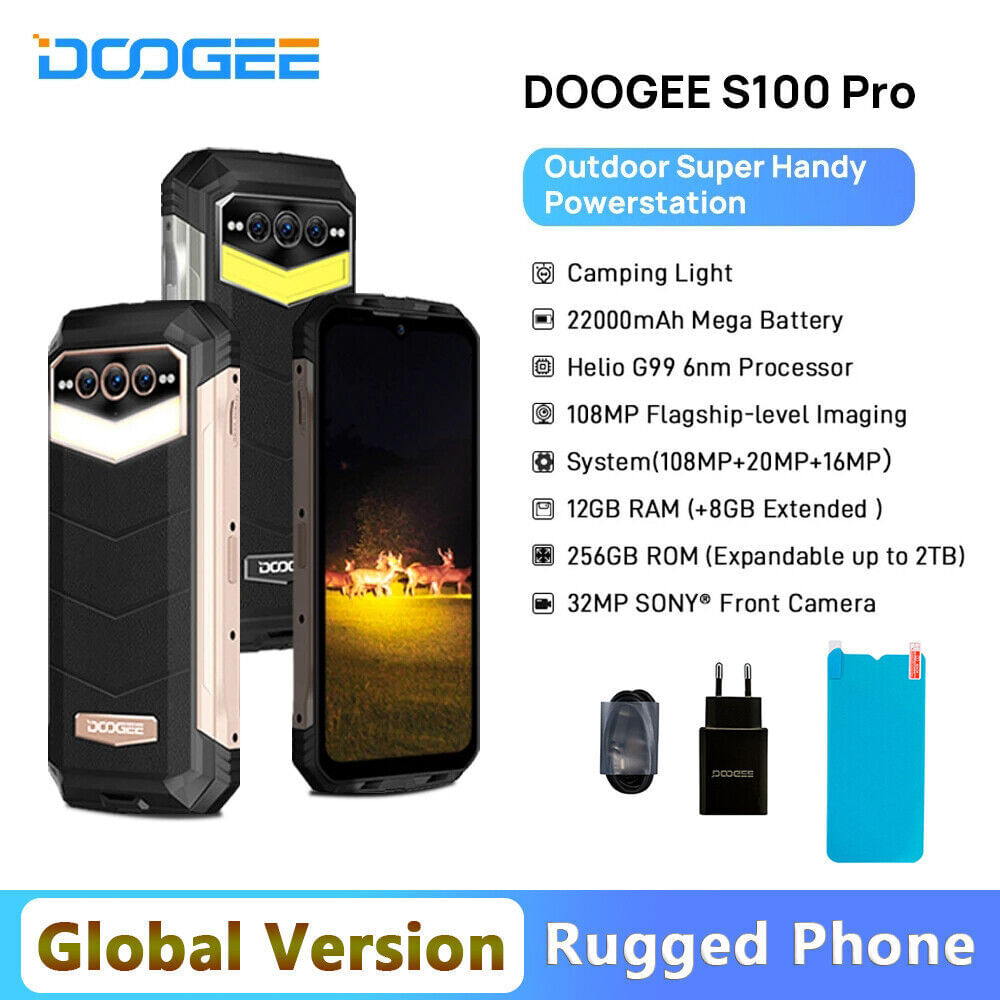 Smartphone Doogee S100 PRO 256GB Negro