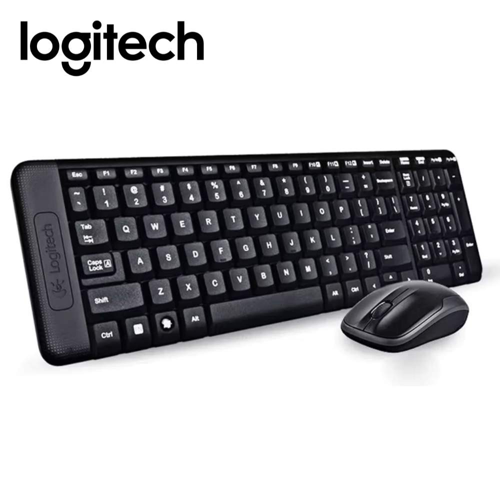 Kit teclado y Mouse Logitech Mk220 Inalambrico Conexión USB Negro