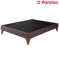 Cama Box Tarima PARAISO Euro 1.5 Plazas Chocolate
