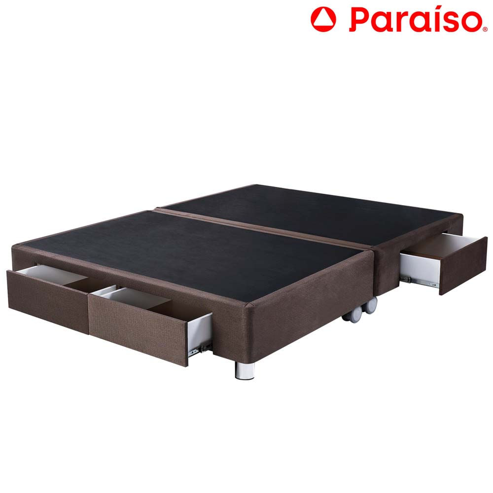 Cama Box Tarima PARAISO C/Cajones King Chocolate