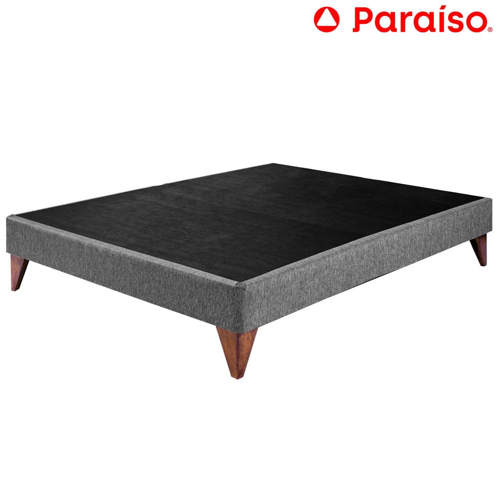 Cama Box Tarima PARAISO Euro 1.5 Plazas Gris