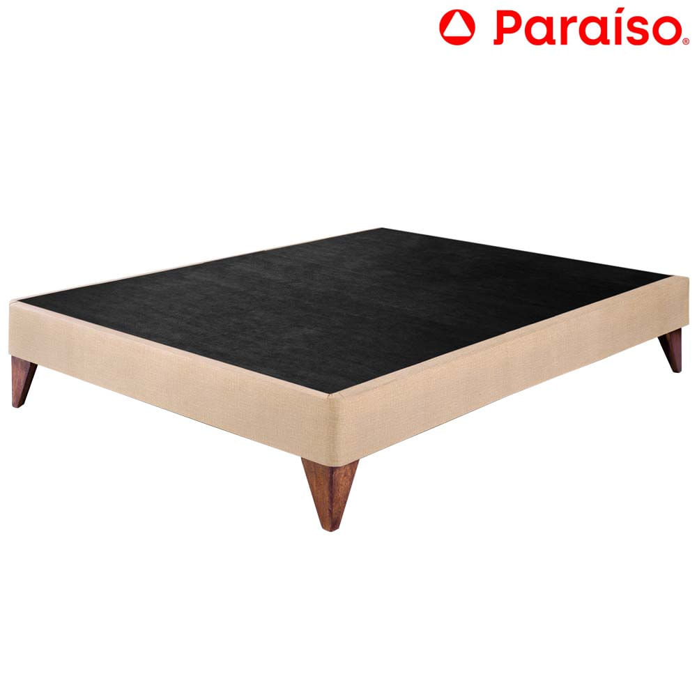 Cama Box Tarima PARAISO Euro 1.5 Plazas Champagne