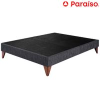 Cama Box Tarima PARAISO Euro 1.5 Plazas Charcoal