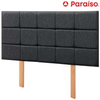 Cabecera PARAISO Blocks Queen Gris