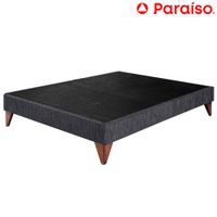 Cama Box Tarima PARAISO Euro 2 Plazas Charcoal