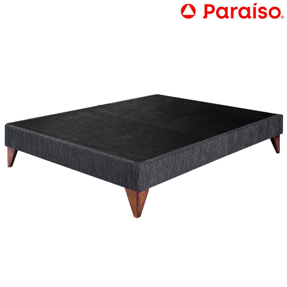 Cama Box Tarima PARAISO Euro 2 Plazas Charcoal