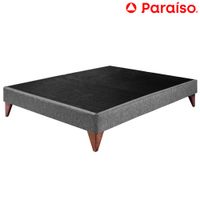 Cama Box Tarima PARAISO Euro 2 Plazas Gris