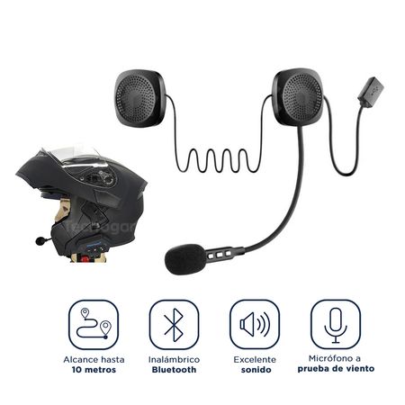 Audífonos Bluetooth para Casco de Moto Auriculares Inalámbrico SK-BB04 Audífonos Bluetooth para Moto Auricular Inalámbrico SK-BB04