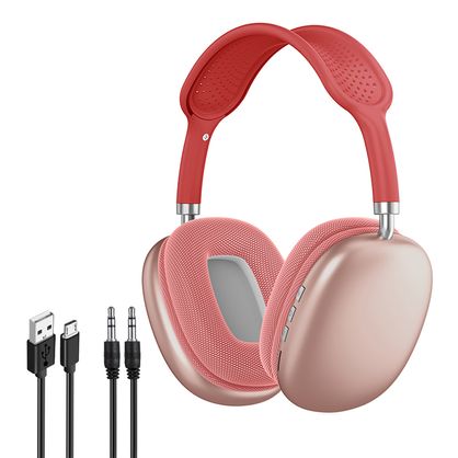 Audífonos Bluetooth 5.0 Inalámbrico Vincha con Cancelación de Ruido P9 - ROJO | plazaVea - plazaVea