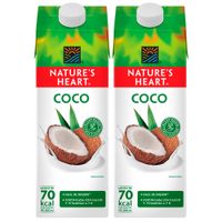 Pack Bebida de Coco NATURE'S HEART Caja 946ml Paquete 2un