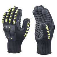 Guante Delta VV904 Antivibración Amarillo y Negro Talla 10
