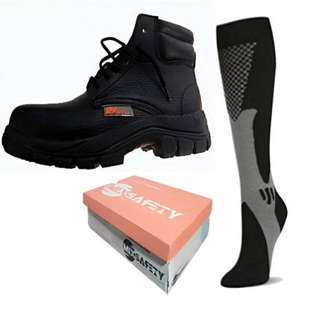 Kit Calzado Mix Safety Bloquier Pu Negro Talla 40