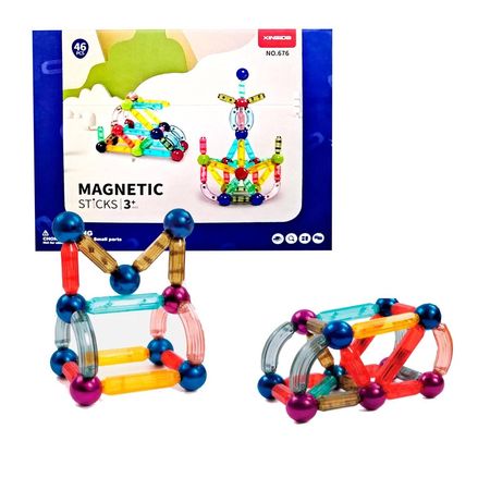 Juguete Bloques Imantados de Construcción 46 Pcs