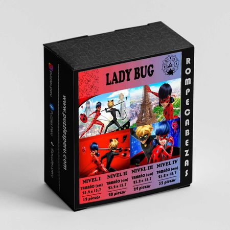 Rompecabezas Pers Ladybug de  Piezas C 51 2 Puzzles Peru