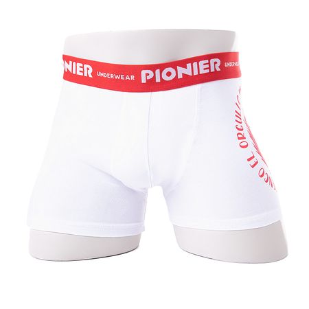 Boxer Jersey Full Lycra Hombre Bikolor_S Blanco Rojo L