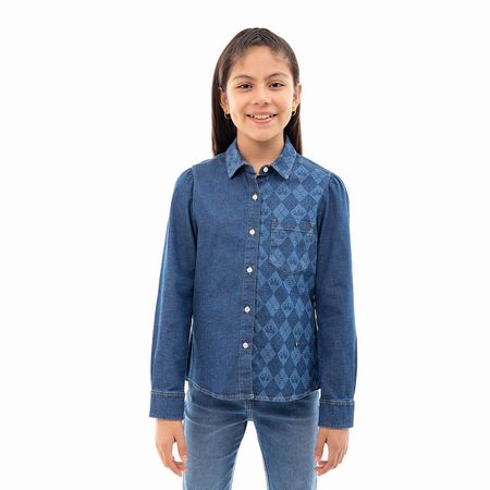 Blusas Moda Denim Niña Beyham Blusas Moda Denim Ni?a Beyham Super Stone 12