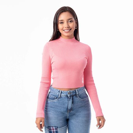 Chompas Moda Hilos Mujer America Chicle     L