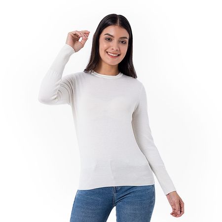 Chompas Moda Hilos Mujer Aryiana Ivory M