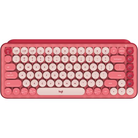 Teclado Logitech POP Keys Mecánico Wireless Español Rosa 920-010715