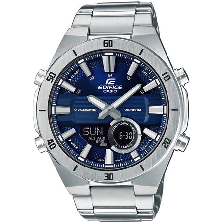 Reloj Casio Edifice ERA-110D-2AV Analógico Digital Telememo Acero Inoxidable Dial Azul