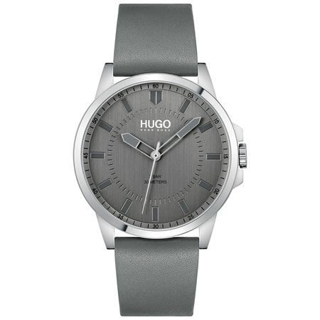 Reloj Hugo Boss First 1530185 para Hombre Acero Inox Correa de Cuero Gris