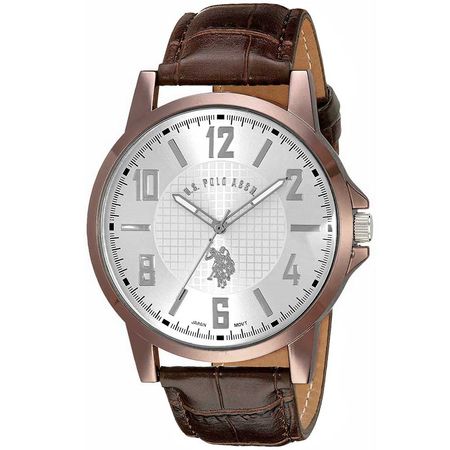 Reloj US Polo Assn USC50218 Analógico para Hombre Bronce Marrón