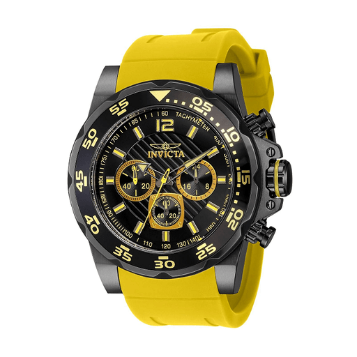 Reloj Para Hombre Invicta 40027 Acu tico Anal gico Color Amarillo