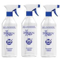 Alcohol Medical Mix de 1 Litro con Gatillo por 3 unidades