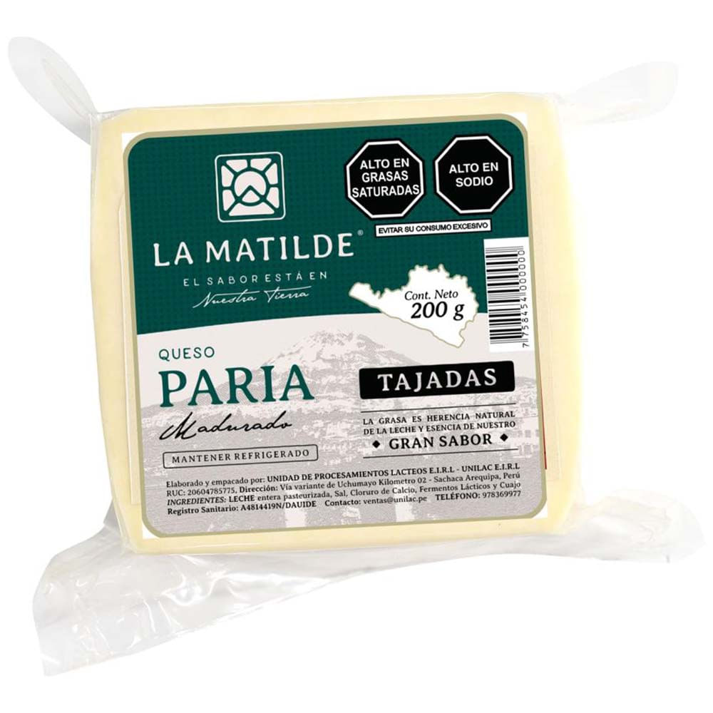 Queso Paria LA MATILDE Paquete 200g