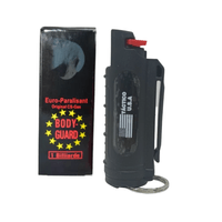 Gas Pimienta 20 ml Aerosol Tipo Llavero Portable Defensa Personal Negro