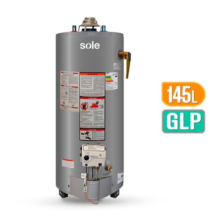 Termotanque a Gas Sole GLP Acumulación Tipo B 145L + Accesorios