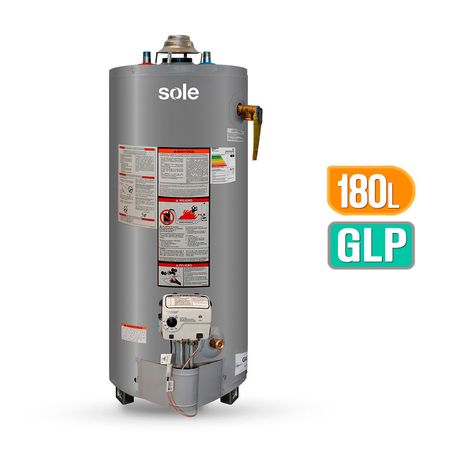 Termotanque a Gas Sole GLP Acumulación Tipo B 180L + Accesorios