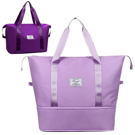 Bolso de Viaje Cartera Expandible Impermeable-Morado