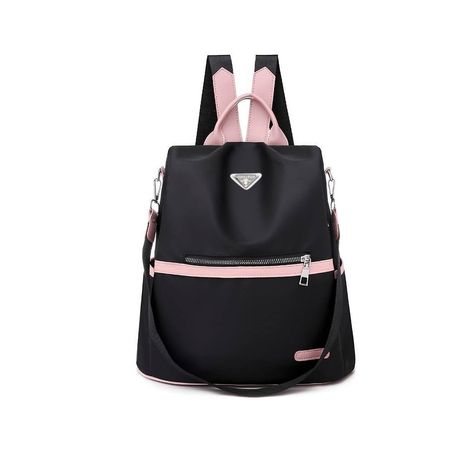 Mochila Antirrobo de Mujer Tipo Cartera Oxford Impermeable Negro