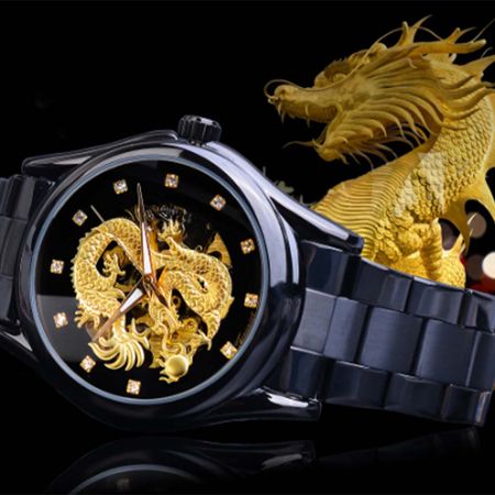 Reloj Forsining Dragon Dorado 376