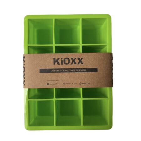 Cubeta de Hielo de Silicona KIOXX 12 Cavidades Verde