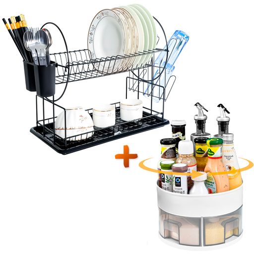 Organizador Escurridor Platos Cocina Estante Multiuso 3 Niveles Blanco -  Promart