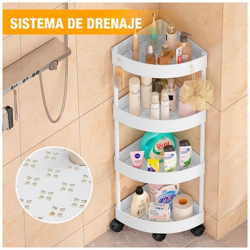 Carrito Organizador Estante Esquinero con Ruedas para Cocina YG5