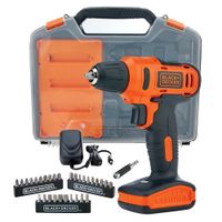 Taladro Atornillador 3/8"" 12V + 31 Accesorios Black+Decker LD12SC-B2C