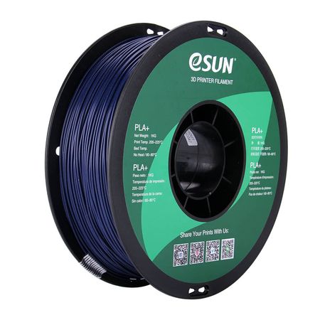 Filamento Impresora 3D PLA+ 1.75mm 1kg Esun Azul Oscuro