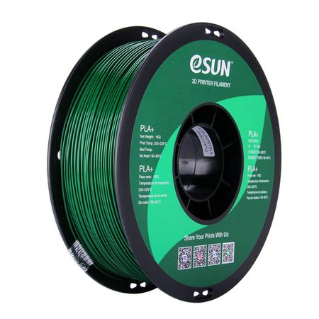 Filamento Impresora 3D PLA+ 1.75mm 1kg Esun Verde Pino