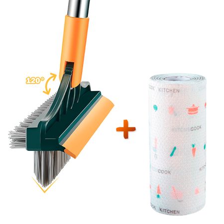 Papel Toalla Reutilizable Y Escoba Mágica 3en1 E11 VD