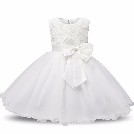 Vestido Niña Blanco Genieka Little Girl White Talla 36 meses