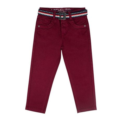 Pantalon de Niño Recto Junior Trousers en Vino