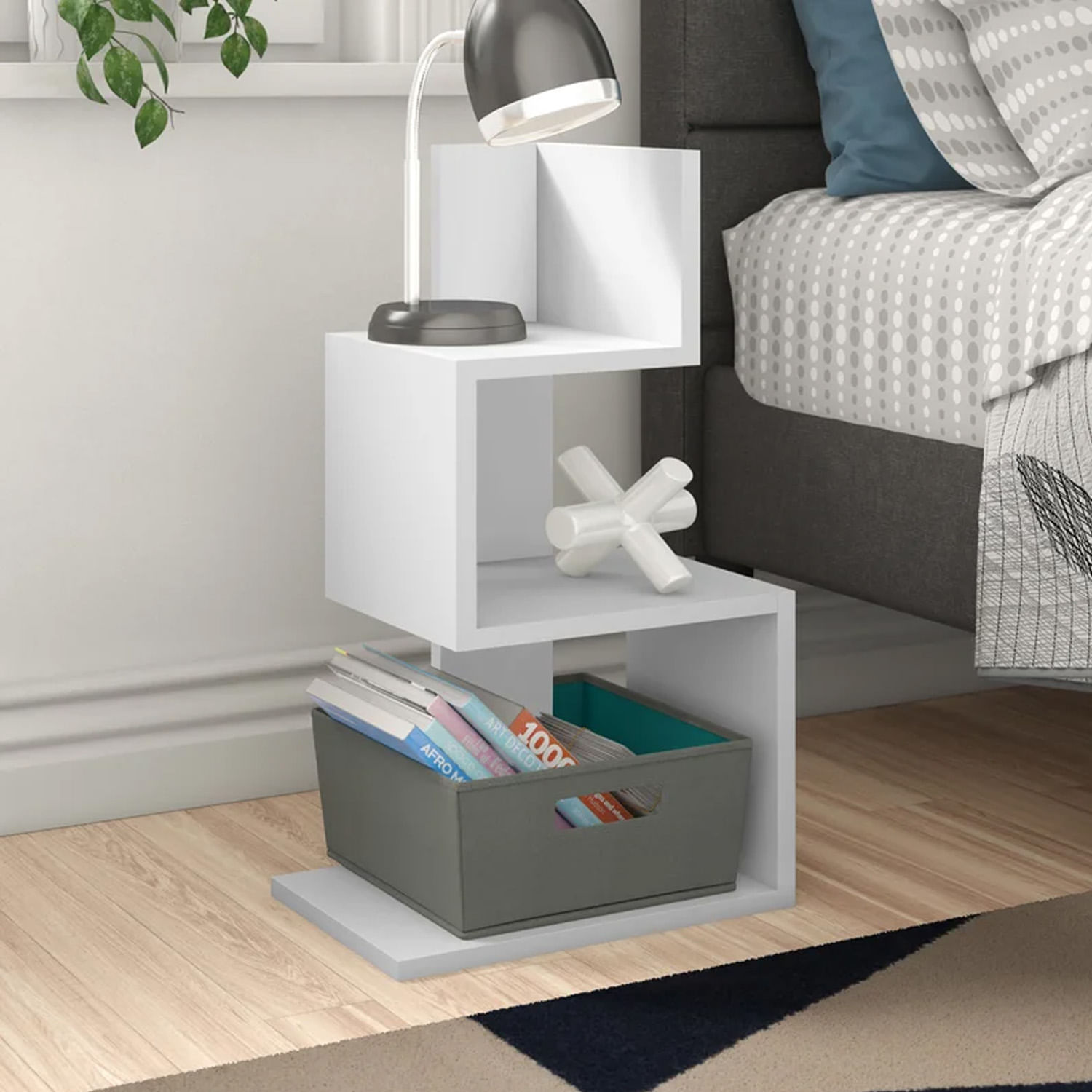 Velador Mesa Auxiliar Donella Ventitas Home Blanco