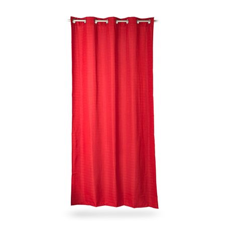 Cortina de tela Rojo Fresa 140x250cm